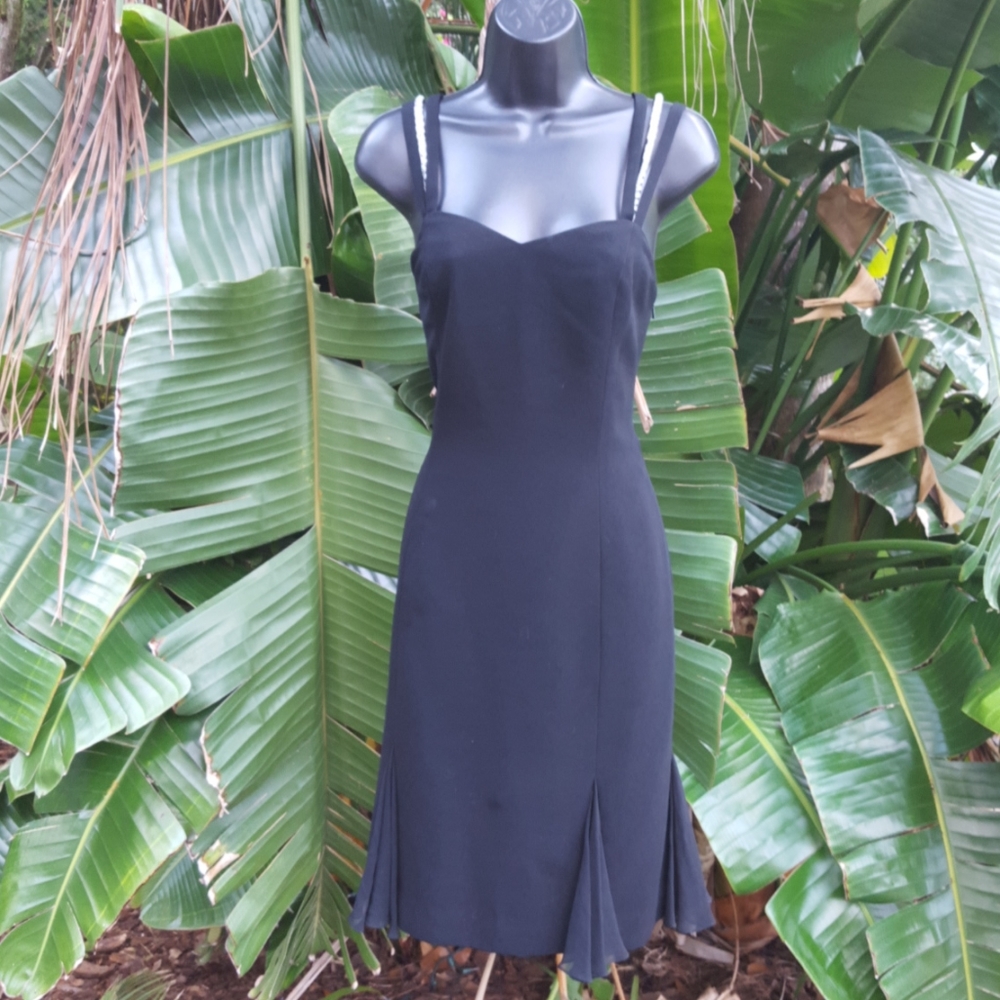 silk slip dress with crystal embellish spaghetti